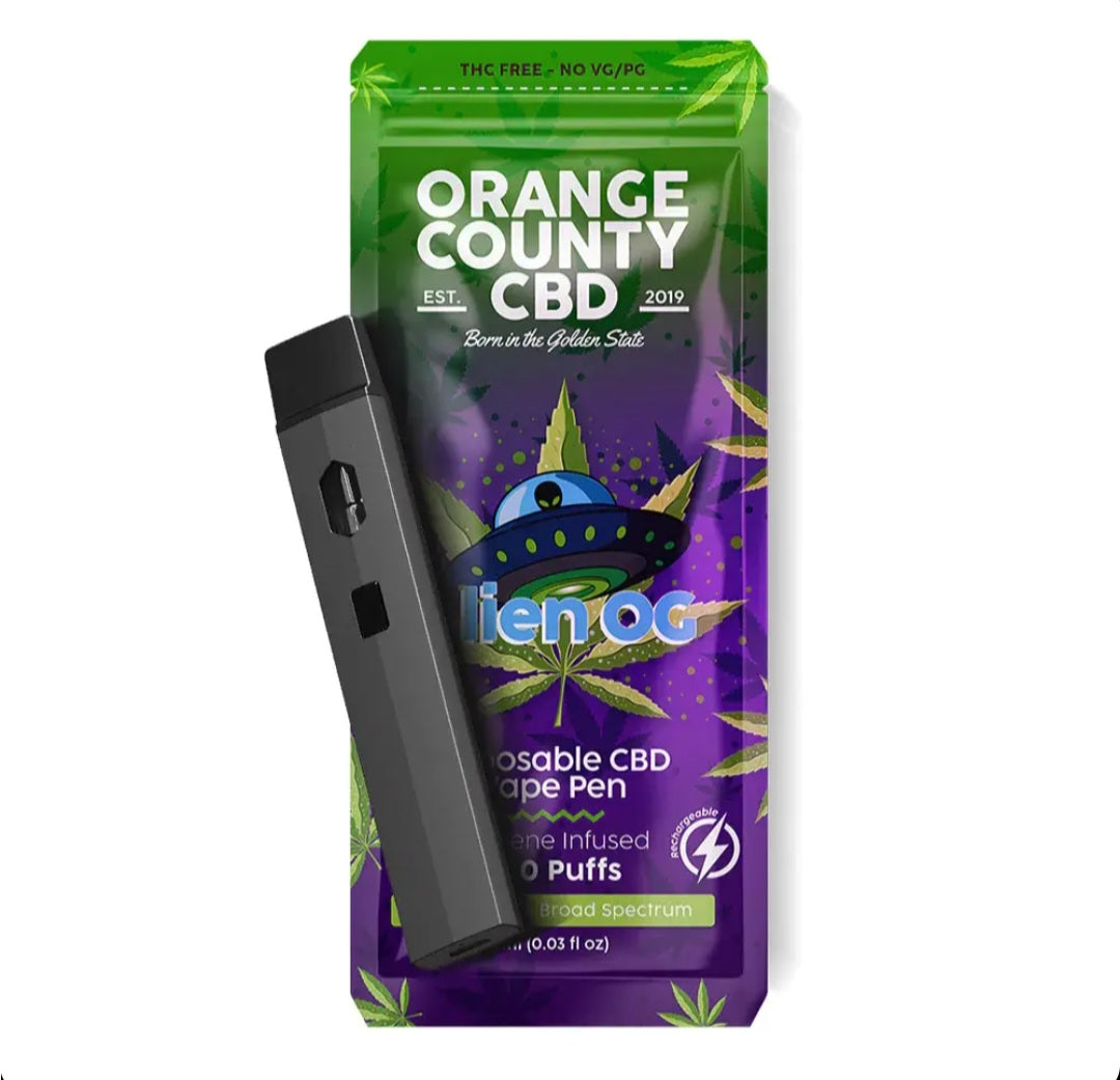 700 puff ORANGE COUNTY CBD // ALIEN OG VAPO