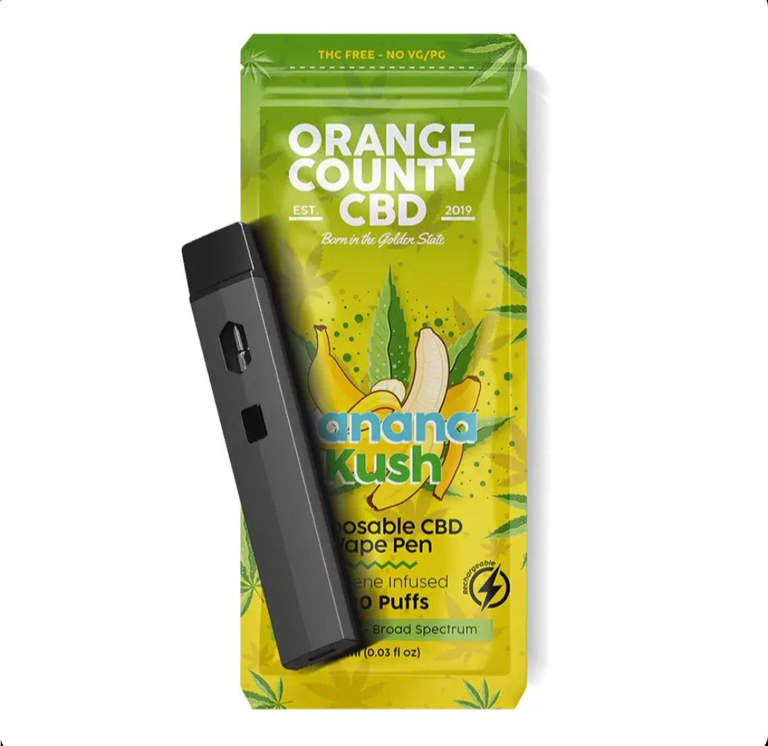 700 puff ORANGE COUNTY CBD// BANANA KUSH VAPO